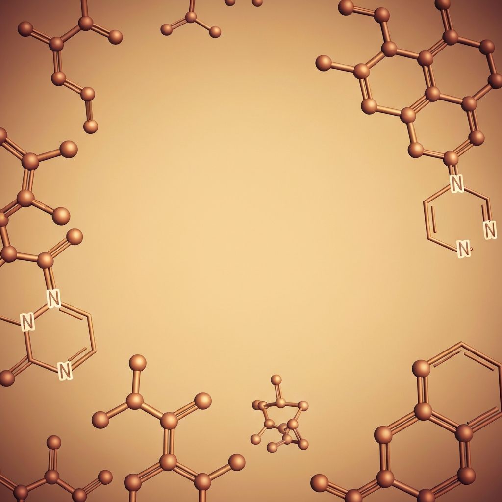 Abstract visualization of molecular structures and chemical compounds